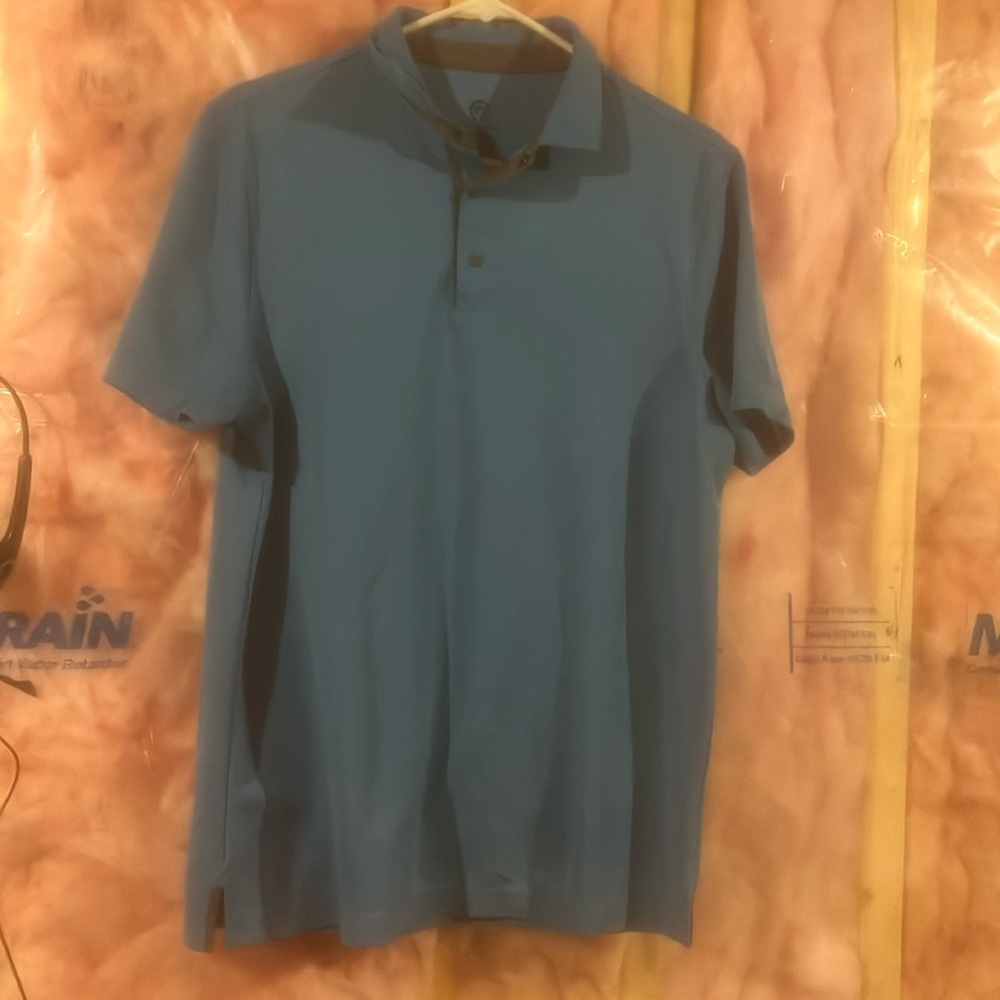 Medium sized blue champion polo shirt